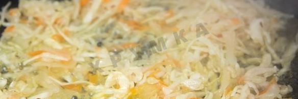 вареники с кислой капустой и мятым картофелем