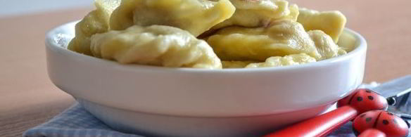 вареники с клубникой на кефире