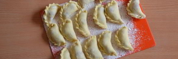 вареники с клубникой на кефире