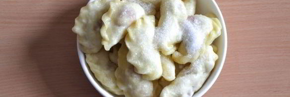 вареники с клубникой на кефире