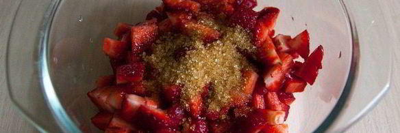 вареники с клубникой