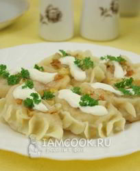 Вареники с квашеной капустой на молоке