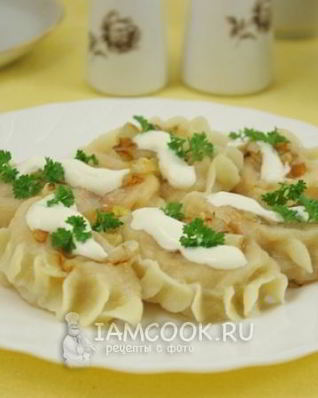 Вареники с квашеной капустой на молоке