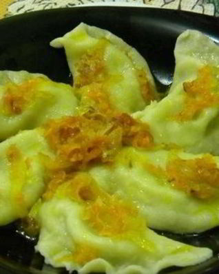 Вареники с сыром и зеленью