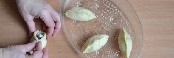 вареники с вишней на пару