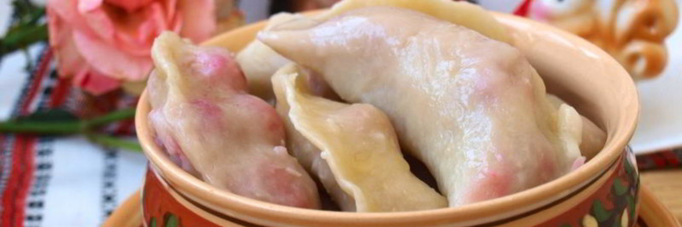 Вареники с вишнями из постного заварного теста