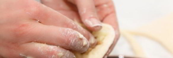 вареники с яблоком и корицей