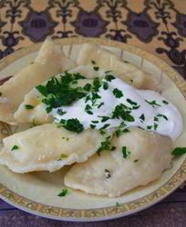 Вареники с зеленью