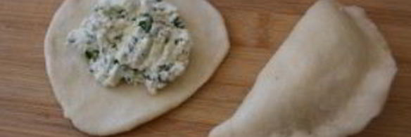 вареники с зеленью