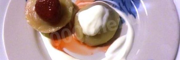 заварные вареники с клубникой на пару