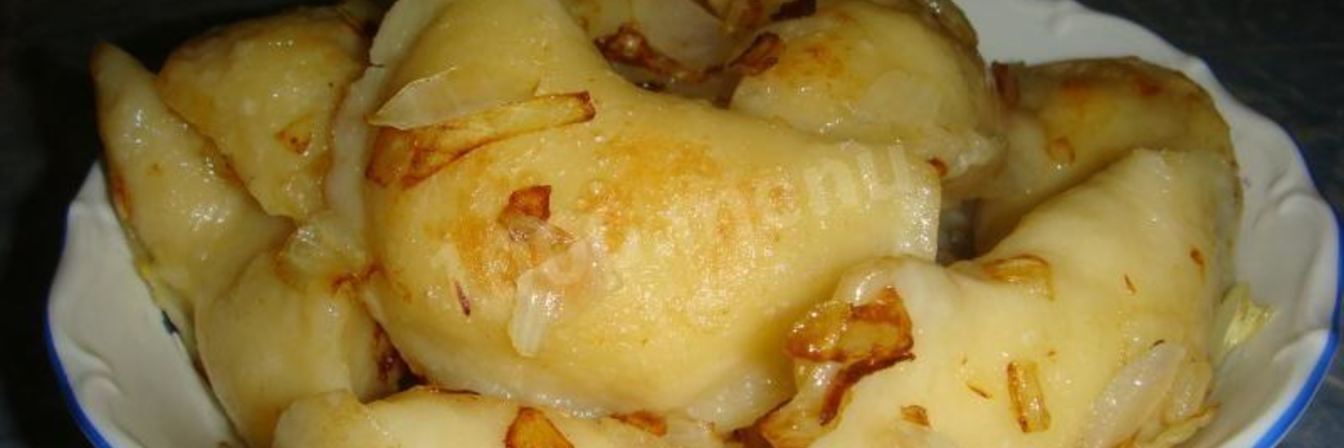 Жареные вареники с картошкой