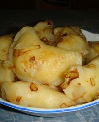 Жареные вареники с картошкой