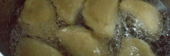 золотистые вареники с капустой