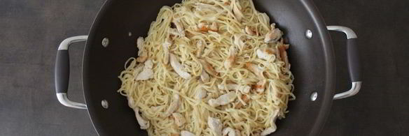 яичная лапша с терияки