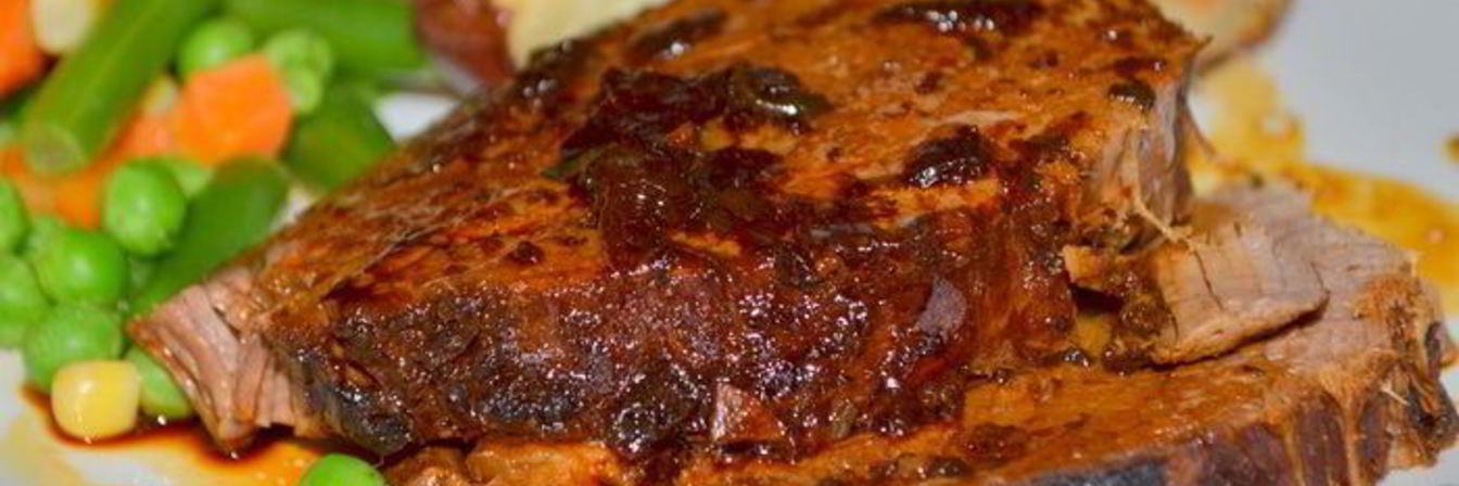 Жаркое из говядины на кофе