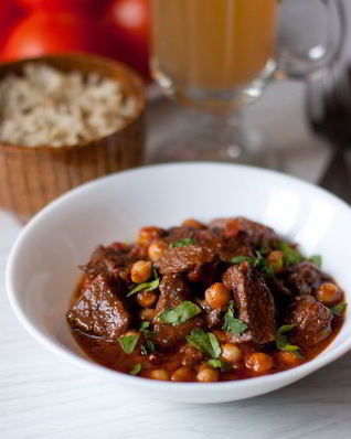 Жаркое из говядины с нутом