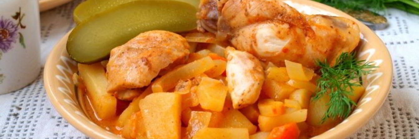 Жаркое из кролика в казане