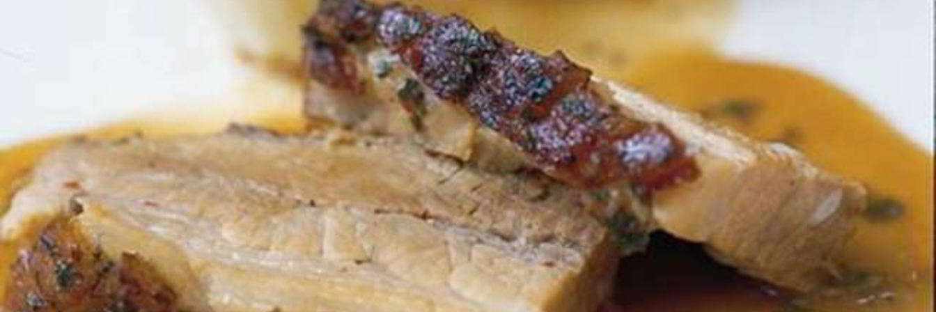 Жаркое из свинины с зеленью