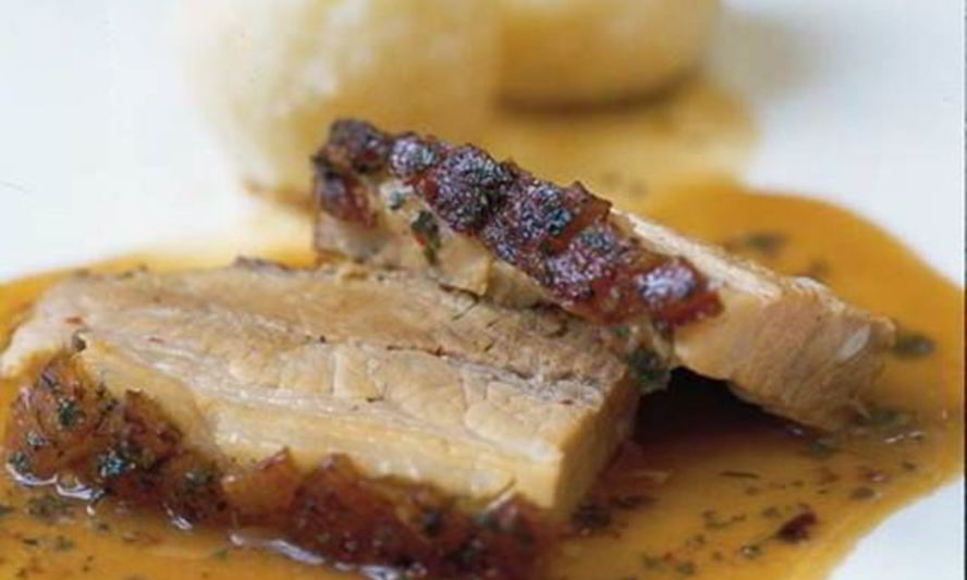 Рецепт жаркого из свинины с зеленью