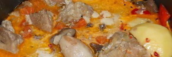 жаркое с грибами в мультиварке