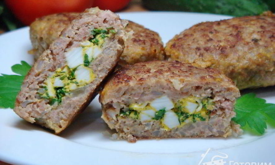 Рецепт гречневых зраз с яйцом и зеленью