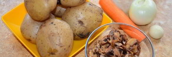 картофельные зразы с грибами в духовке