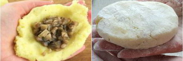 картофельные зразы с грибами