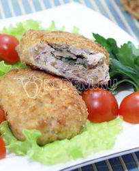 Куриные зразы с грибами Удачные