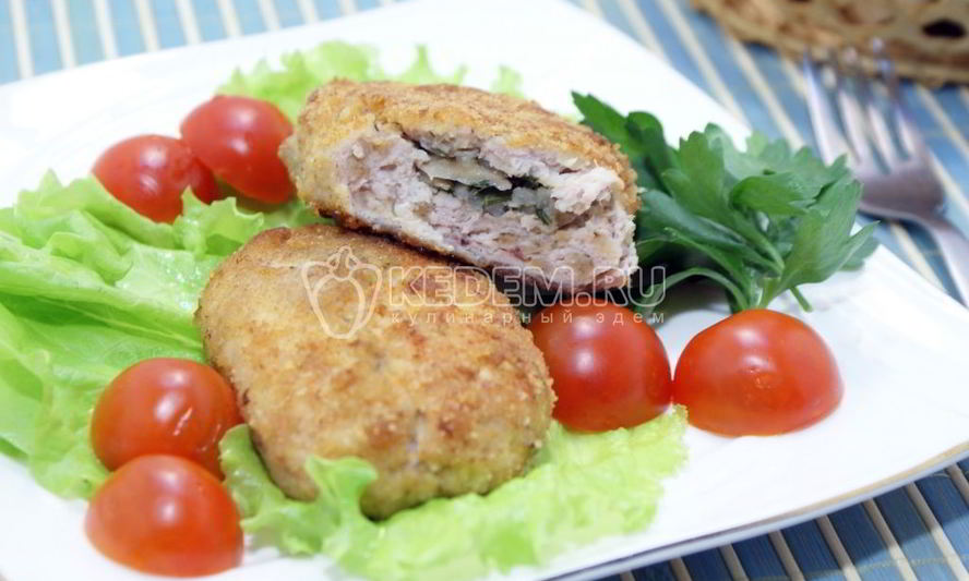 Рецепт куриных зраз с грибами удачные