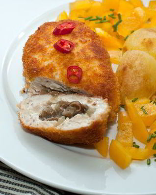 Куриные зразы с грибами