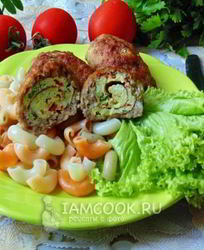 Мясные зразы с омлетом