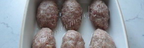 мясные зразы с омлетом