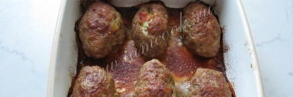 мясные зразы с омлетом