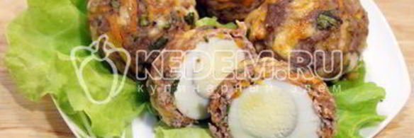 мясные зразы с яйцом