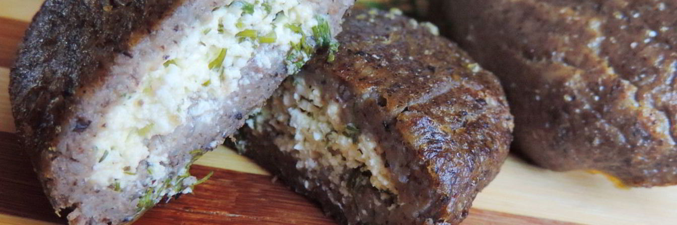 Запеченные гречневые зразы с творожной начинкой