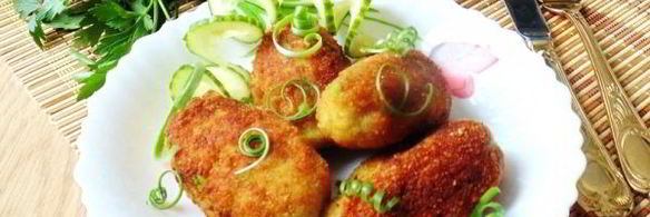 зразы из рыбы с зеленым горошком