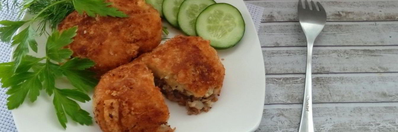 Зразы картофельные с фаршем