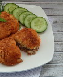 Зразы картофельные с фаршем