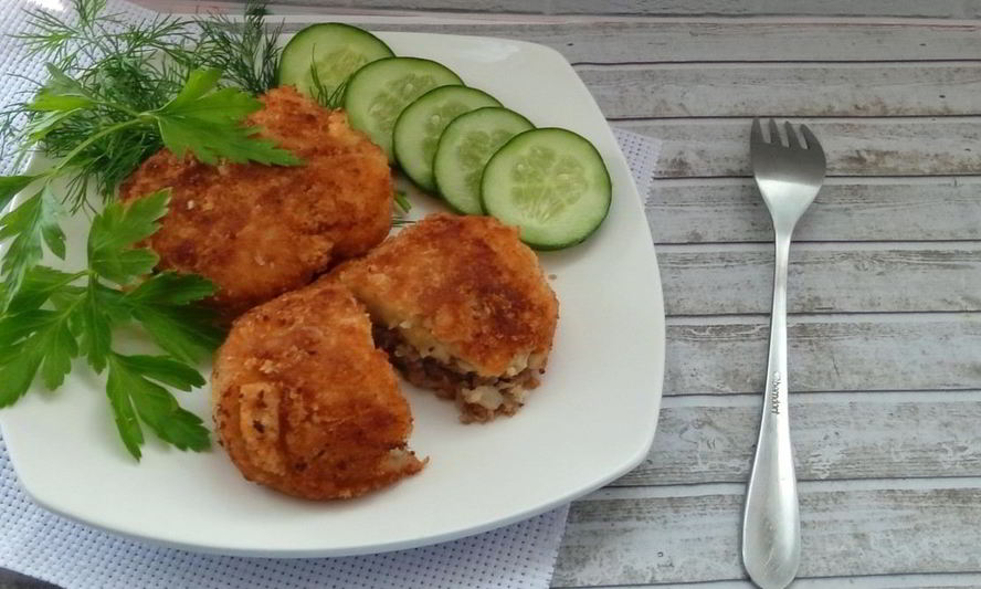 Рецепт зраз картофельных с фаршем