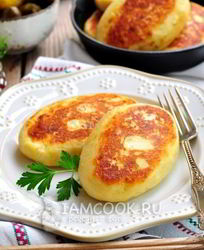 Зразы картофельные с капустой