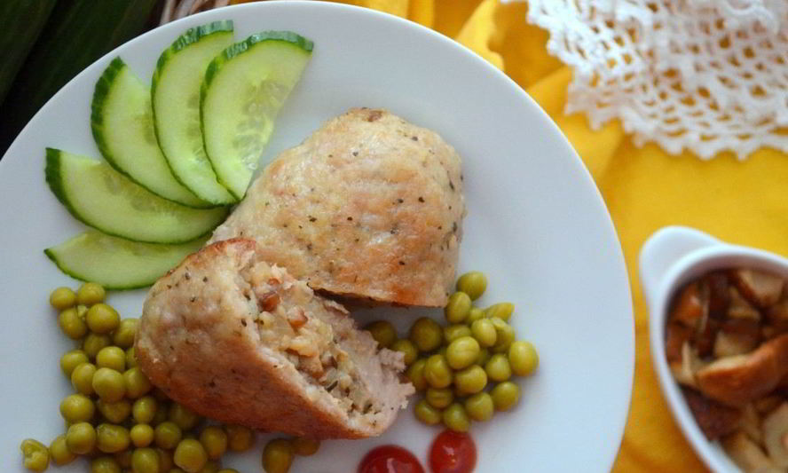 Рецепт зраз с гречневой кашей и грибами