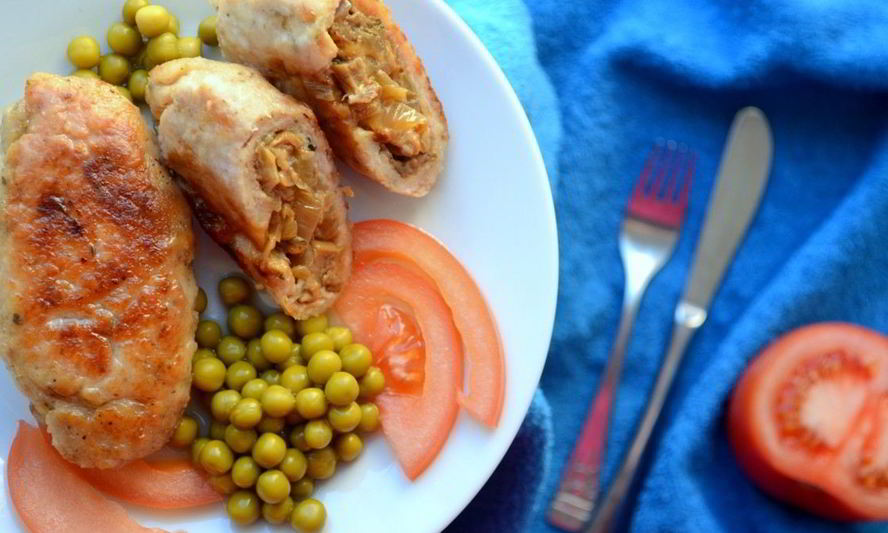 Рецепт зраз с грибами и сыром