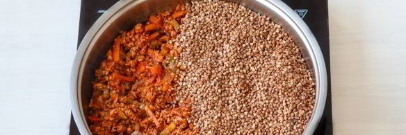 гречка по-купечески с фаршем