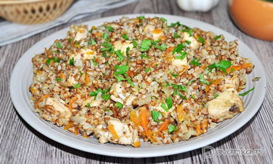 Рецепт гречки по-купечески с куриным филе