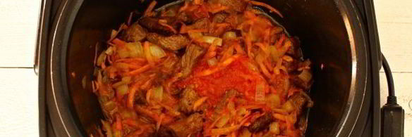 гречка по-купечески в мультиварке с говядиной