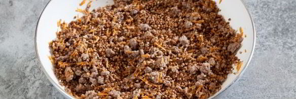 гречка с фаршем на сковороде