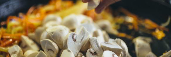 гречка с грибами и овощами