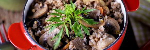 гречка с грибами в горшочке в духовке