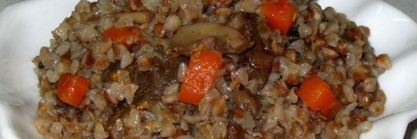 Гречка с грибами