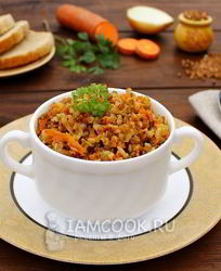 Гречка с морковью и луком в мультиварке